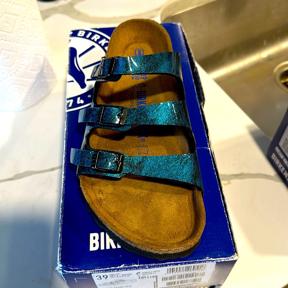 Birkenstock sandals.